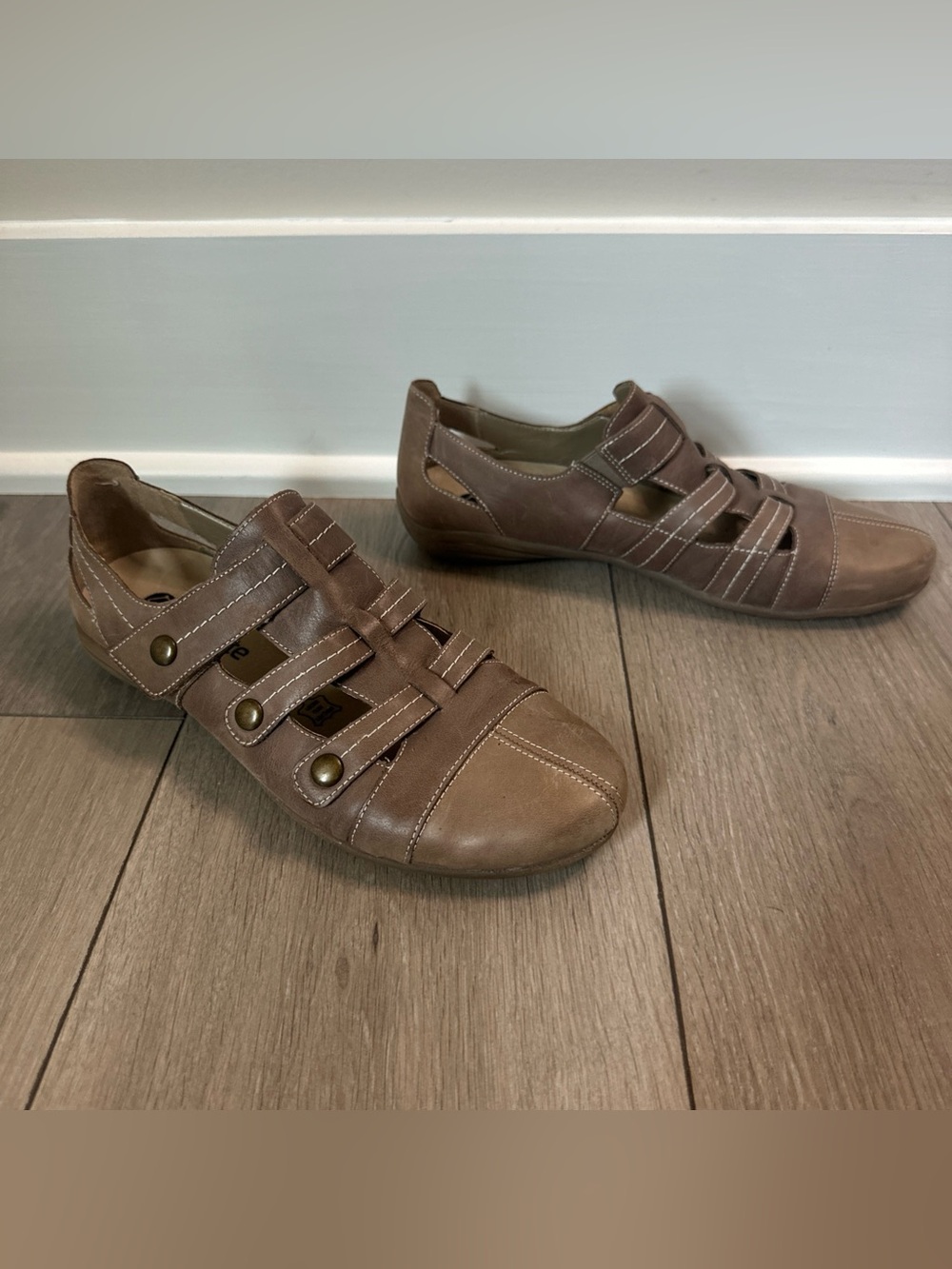 Remonte Women’s Size 40EU | 8.5-9US Sandal Shoes Brown Leather Adjustable Strap